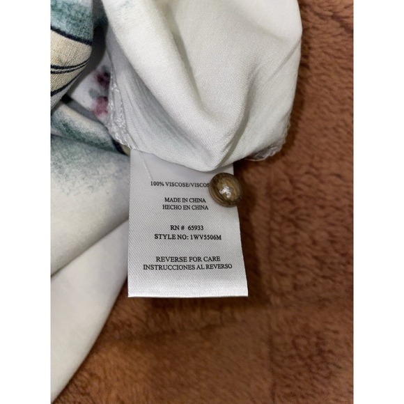 Distortion Men's Hawaiian Shirt Medium Print Button-Up Viscose Short Sleeve - Picture 6 of 6